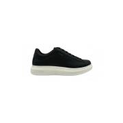 Guess Svarta Läder Herr Sneakers Black, Herr