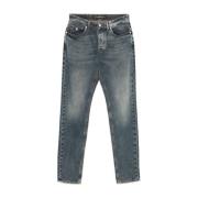 John Richmond Blå Denim Jeans Straight Leg Blue, Herr