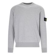 Stone Island Geelong Ull Raglan Stickat Gray, Herr