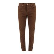 Tom Ford Brun Denimbyxa med Metallknappar Brown, Herr