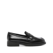 ASH Svarta Läder Spike Sandaler Black, Dam