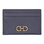 Salvatore Ferragamo Lyxig Gancini Plånbok Dam Accessoarer Blue, Dam