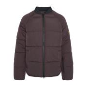 Barbour Quiltad Jacka Dragkedja Logo Brown, Herr