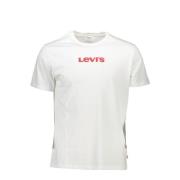 Levi's Klassisk vit bomullst-shirt med rund hals White, Herr