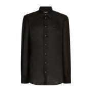 Dolce & Gabbana Casual Bomullsskjorta i Olika Färger Black, Herr