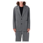 Studio Nicholson Grå Marl Conde Blazer Aw24 Gray, Herr