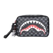 Sprayground Svart Toalettväska Drip Check Black, Dam