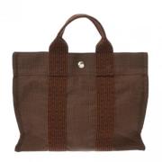 Hermès Vintage Pre-owned Canvas axelremsvskor Brown, Dam