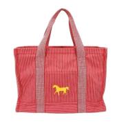 Hermès Vintage Pre-owned Tyg axelremsvskor Red, Dam