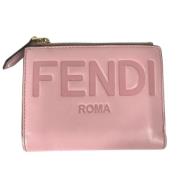 Fendi Vintage Pre-owned Laeder plnbcker Pink, Dam