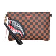 Sprayground Elegant Paris Sharks Pochette Brun Brown, Dam