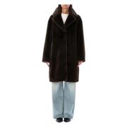 Stand Studio Ash Brown Eco Mink Jacket Brown, Dam