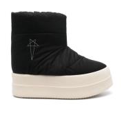 Rick Owens Svart Pärla Låg Lunar Stövlar Black, Herr