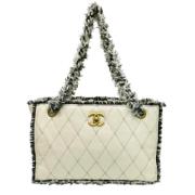 Chanel Vintage Pre-owned Laeder totevskor White, Dam