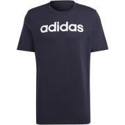 Adidas Essentials Linear Embroidered Logo T-Shirt Blue, Herr