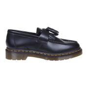 Dr. Martens Svarta läderloafers med tofsdetalj Black, Dam