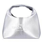 Marc Jacobs Metallisk Sack Handväska Gray, Dam