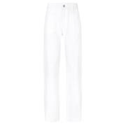 Dolce & Gabbana Klassiska Denim Jeans för Män White, Dam