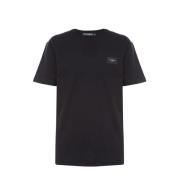 Dolce & Gabbana Casual Bomull T-shirt Black, Herr