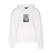 Dolce & Gabbana Stilig Hoodie med Unik Design White, Herr