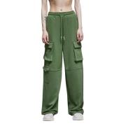 Patrizia Pepe Cargo Sweatpants Levande Färg Bekväm Passform Green, Dam