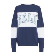 Ball Ocean Sweatshirt med Cool Front Print Blue, Dam