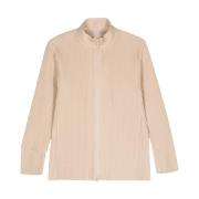 Issey Miyake Stilig Blouson Jacka för Män Beige, Herr