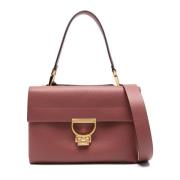 Coccinelle Brun Läder Axelväska Crossbody Brown, Dam