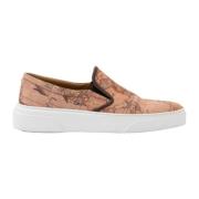 Alviero Martini 1a Classe Geo Classic Slip-On Sneakers Naturlig Beige,...