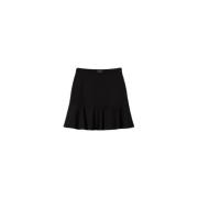 Twinset Ovalt Bälte Mini Kjol Black, Dam