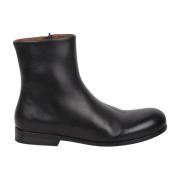 Marsell Sidoficka Läder Ankel Boot Black, Dam