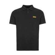 Barbour Herr Logo Print Front Polo Black, Herr