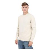 Selected Homme Beige Crew Neck Sweater Beige, Herr