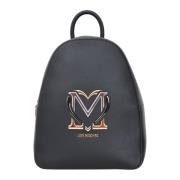 Love Moschino Svart damryggsäck med logotyp Black, Dam