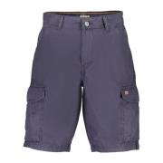 Napapijri Blå Bermuda Shorts med Logo Blue, Herr