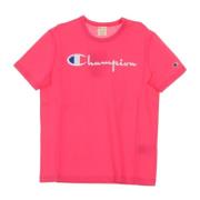 Champion Herr Crewneck Tee Pink, Herr