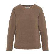 Max Mara Lyxig Nude Sweater Aw24 Brown, Dam