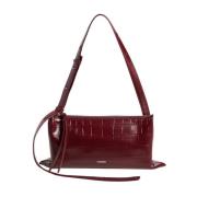 Jil Sander Empire SM Läder Väska Jasper Red, Dam