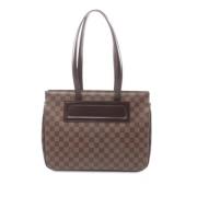 Louis Vuitton Vintage Pre-owned Canvas axelremsvskor Brown, Dam