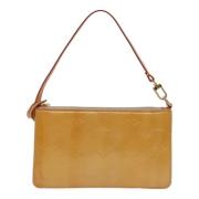 Louis Vuitton Vintage Pre-owned Laeder kuvertvskor Beige, Dam