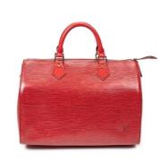 Louis Vuitton Vintage Pre-owned Laeder handvskor Red, Dam