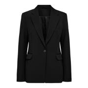 Designers Remix Tidlös Knappad Blazer för Formella Tillfällen Black, D...