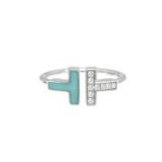 Tiffany & Co. Pre-owned Pre-owned Vitt guld ringar Gray, Dam