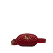 Gucci Vintage Pre-owned Laeder crossbodyvskor Red, Dam