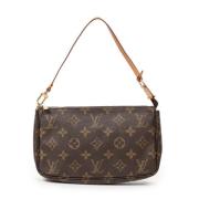 Louis Vuitton Vintage Pre-owned Canvas handvskor Brown, Dam