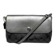 Coach Pre-owned Pre-owned Canvas axelremsvskor Black, Dam