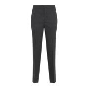 Fabiana Filippi Antracite Straight Pants Gray, Dam