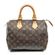 Louis Vuitton Vintage Pre-owned Belagd canvas handvskor Brown, Dam