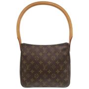 Louis Vuitton Vintage Pre-owned Tyg louis-vuitton-vskor Brown, Dam