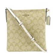 Coach Pre-owned Pre-owned Canvas axelremsvskor Beige, Dam